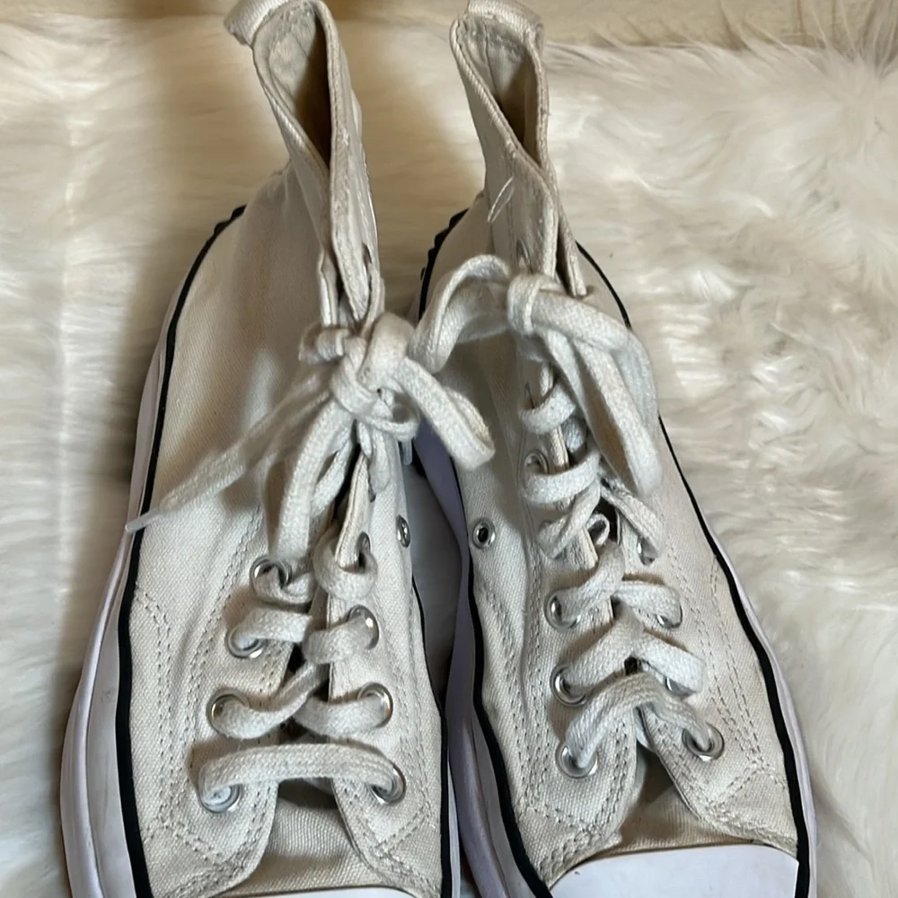 Converse White Run Star Hike Hi Platform Sneakers - Picture 5 of 16